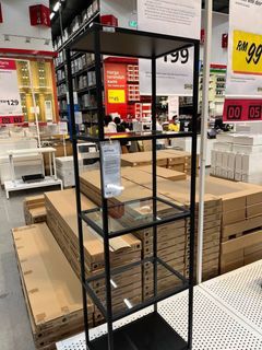 IKEA glass metal shelf