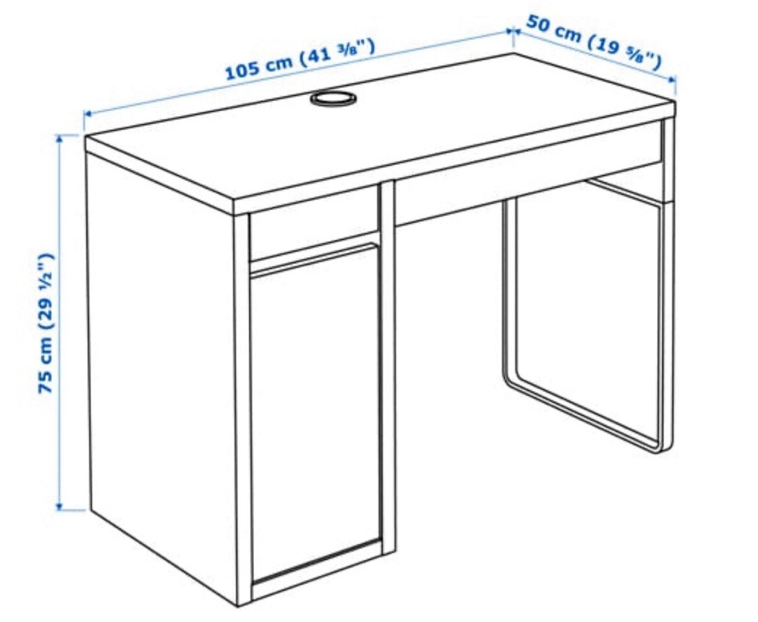 IKEA Micke study desk / table, Furniture & Home Living, Furniture