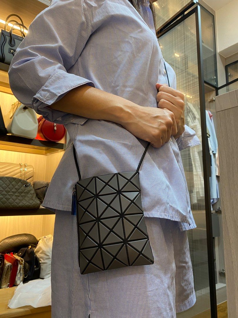 Bao Bao Issey Miyake Matte Prism Shoulder Bag in Black