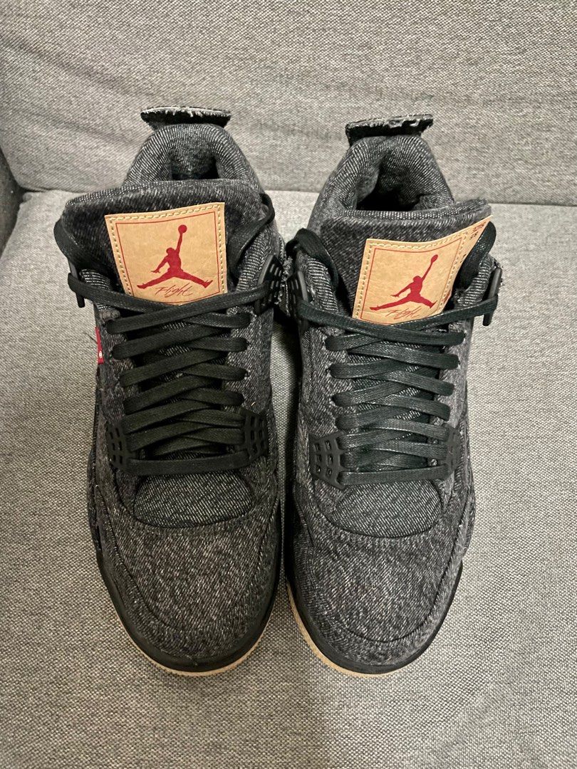 Jordan 4 x levis black clearance