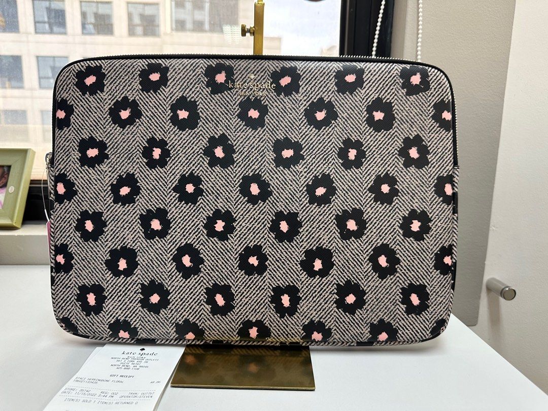 Kate Spade Laptop Sleeve Printed MacBook 13 inch black