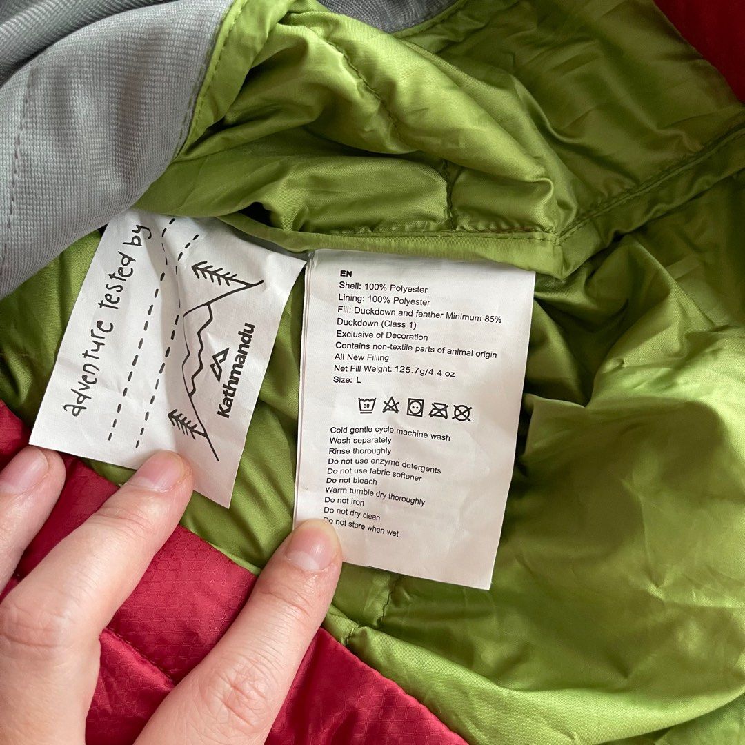 Washing kathmandu shop down jacket