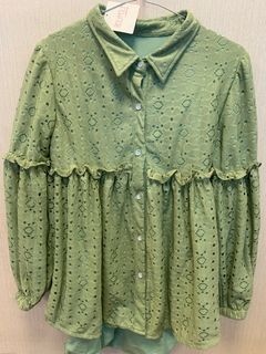Kemeja brukat, kemeja rolypoly, kemeja fashion