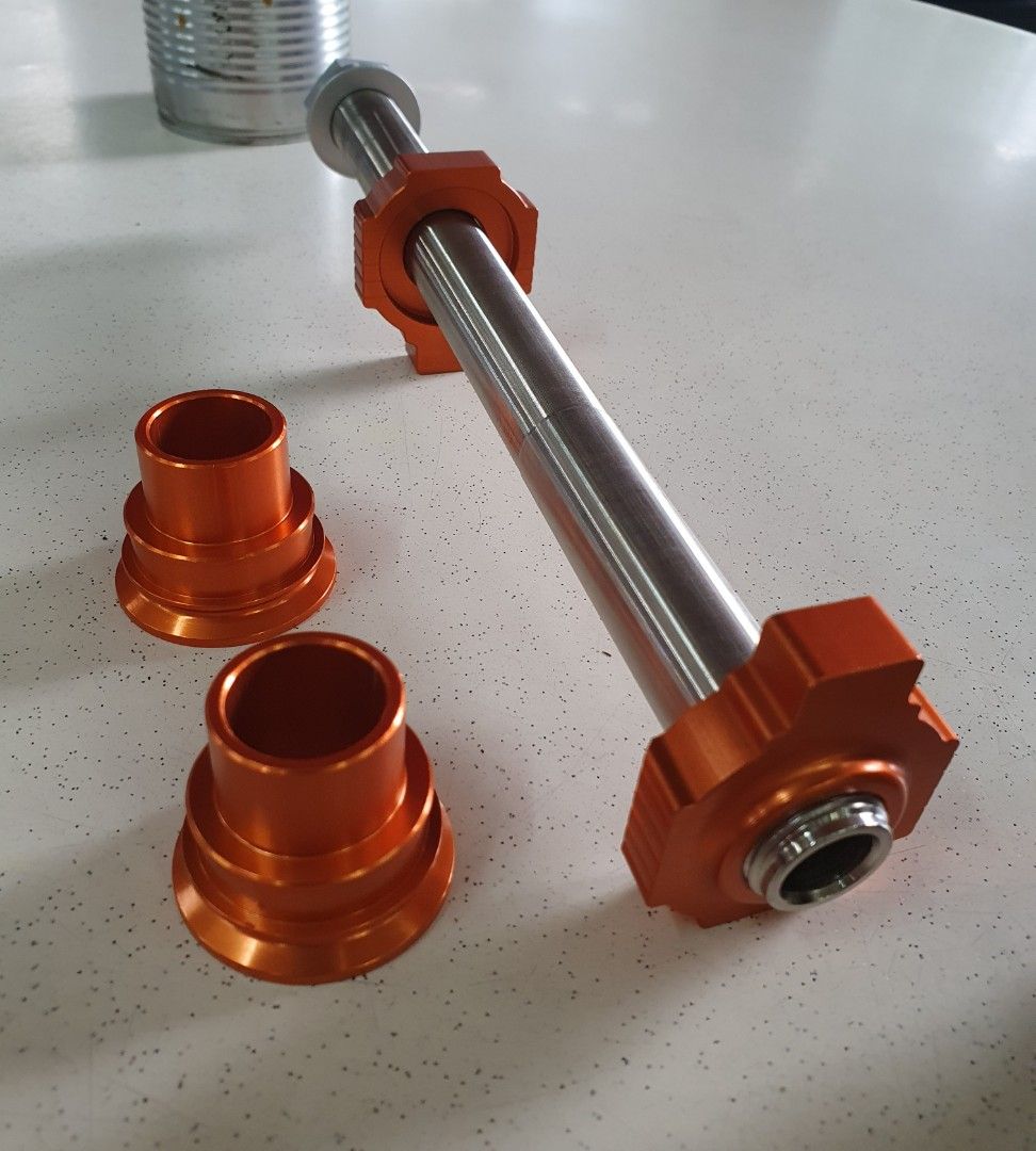 Ktm rear spindle axle set, Motorcycles, Motorcycle Accessories on Carousell