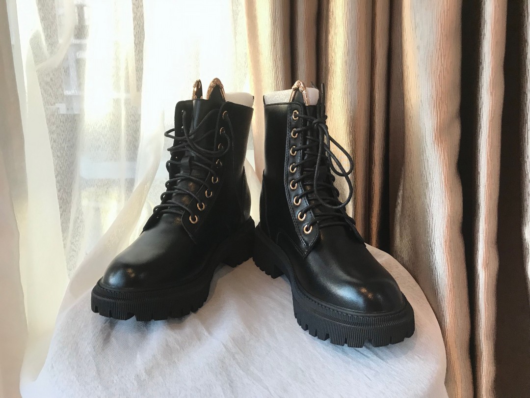 Gold lace up boots outlet