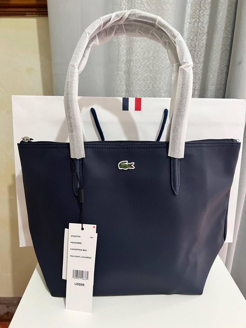 Lacoste bag navy blue clearance