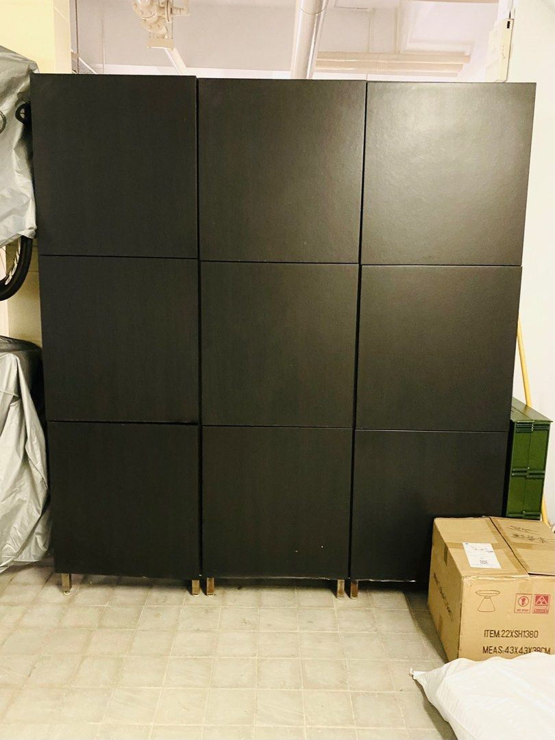 Large IKEA BESTA Storage / Shelving with Doors, Furniture