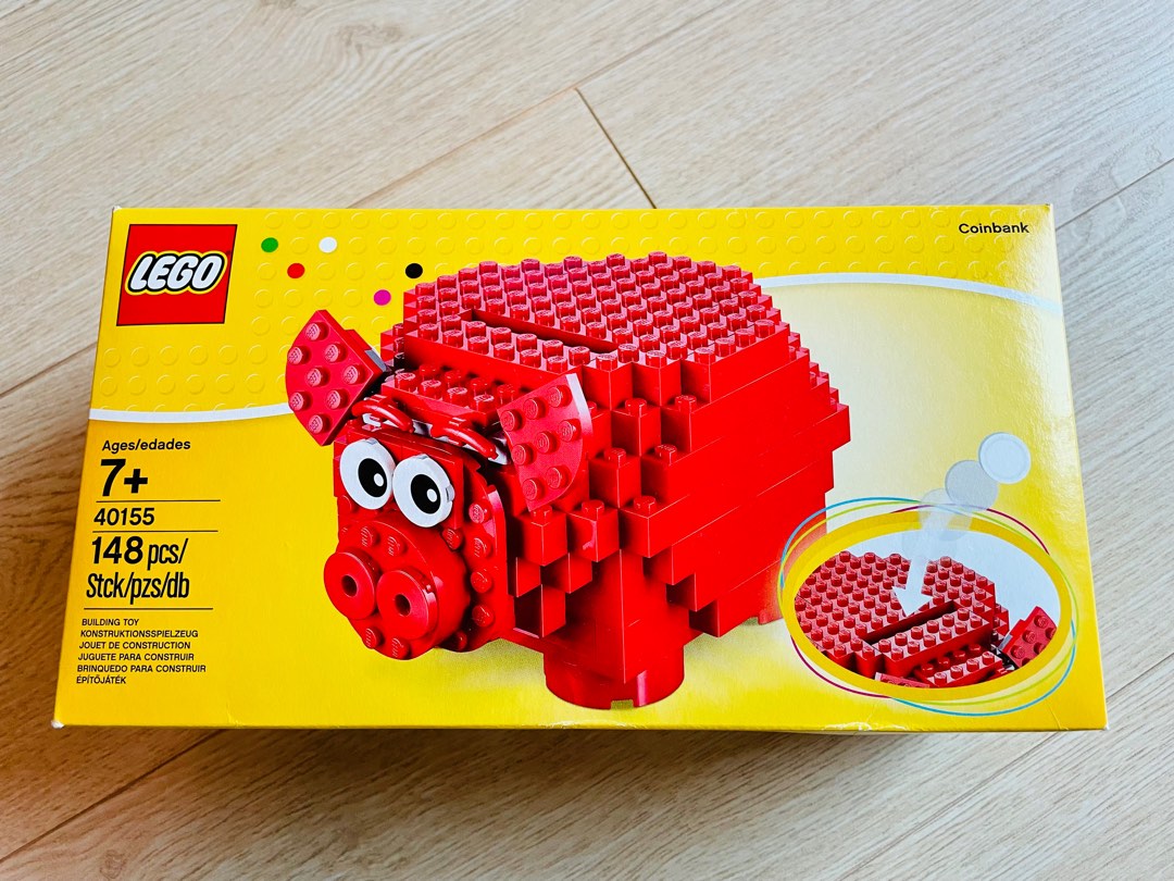 LEGO Piggy bank, 興趣及遊戲, 玩具 &amp; 遊戲類 - Carousell