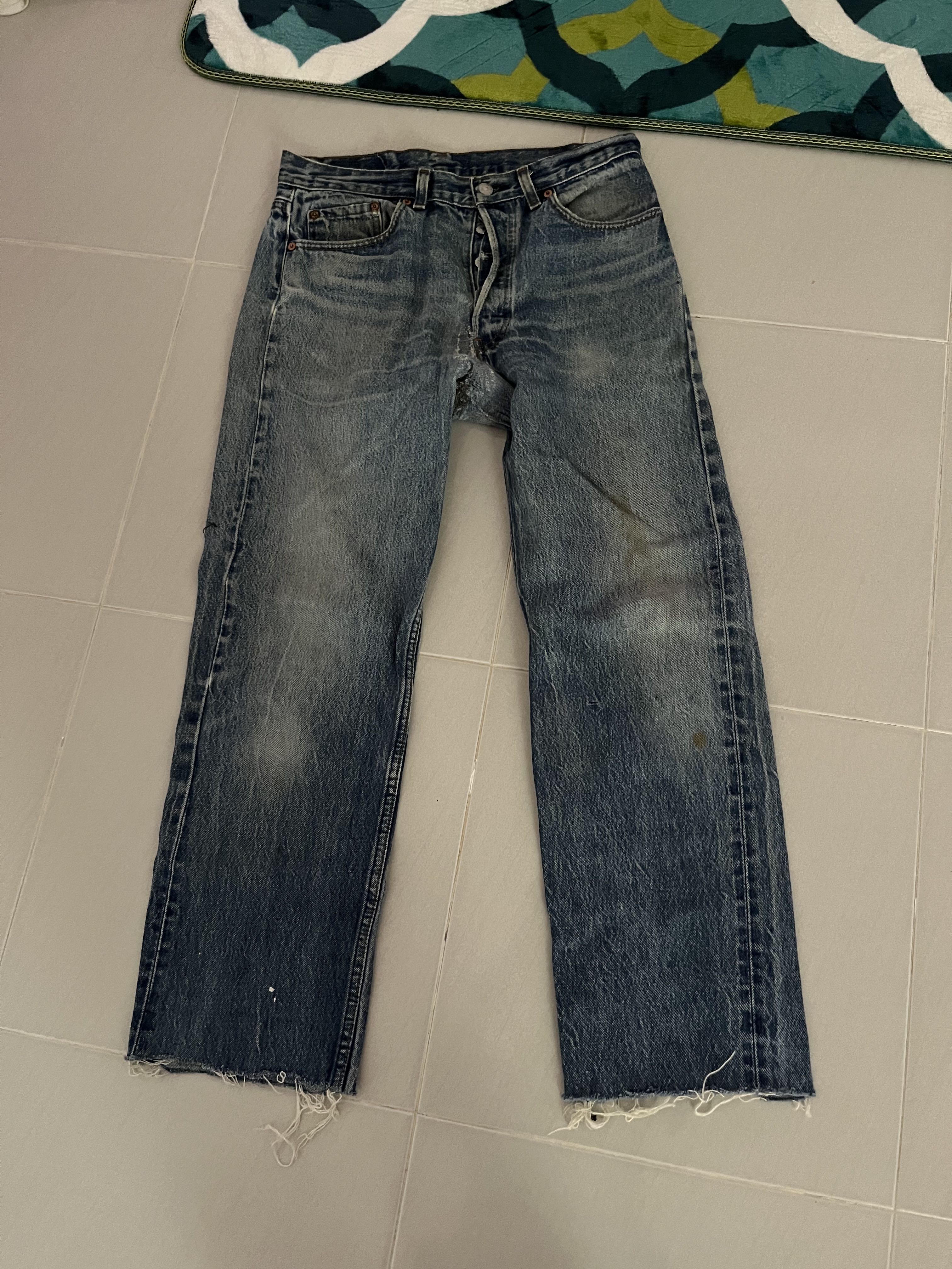 Levi's 501 kain pasir USA single R, Men's Fashion, Bottoms, Jeans on ...