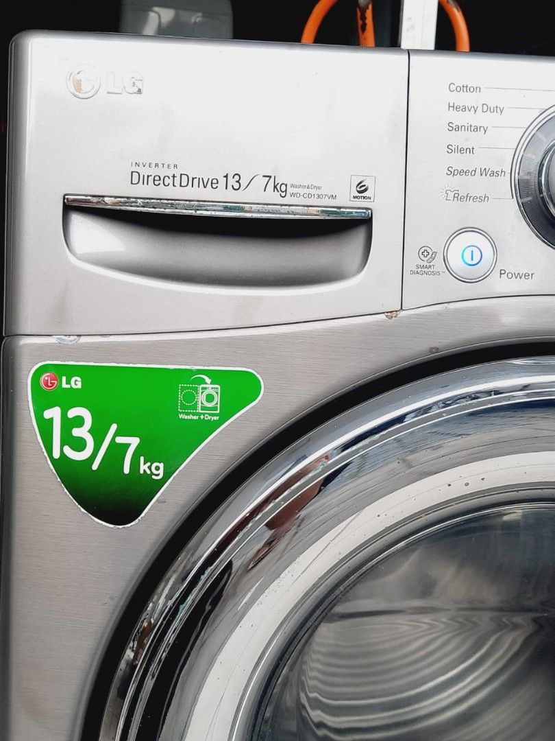 Lg inverter washer and dryer 13/7 kg for sell, TV & Home Appliances