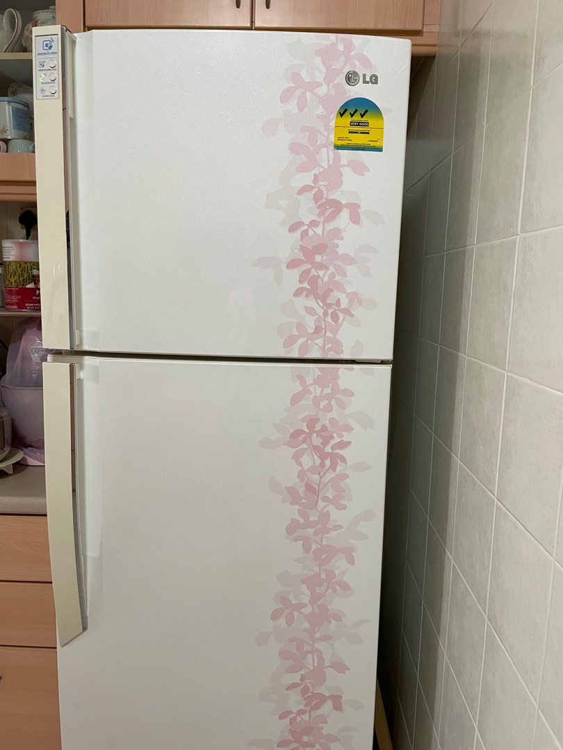 LG Floral Refrigerator 380L, TV & Home Appliances, Kitchen Appliances