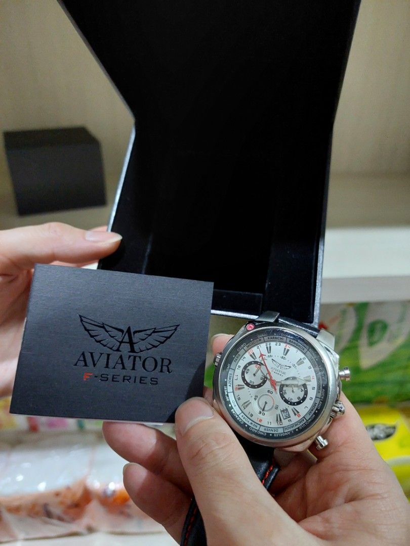 Men's aviator clearance watch