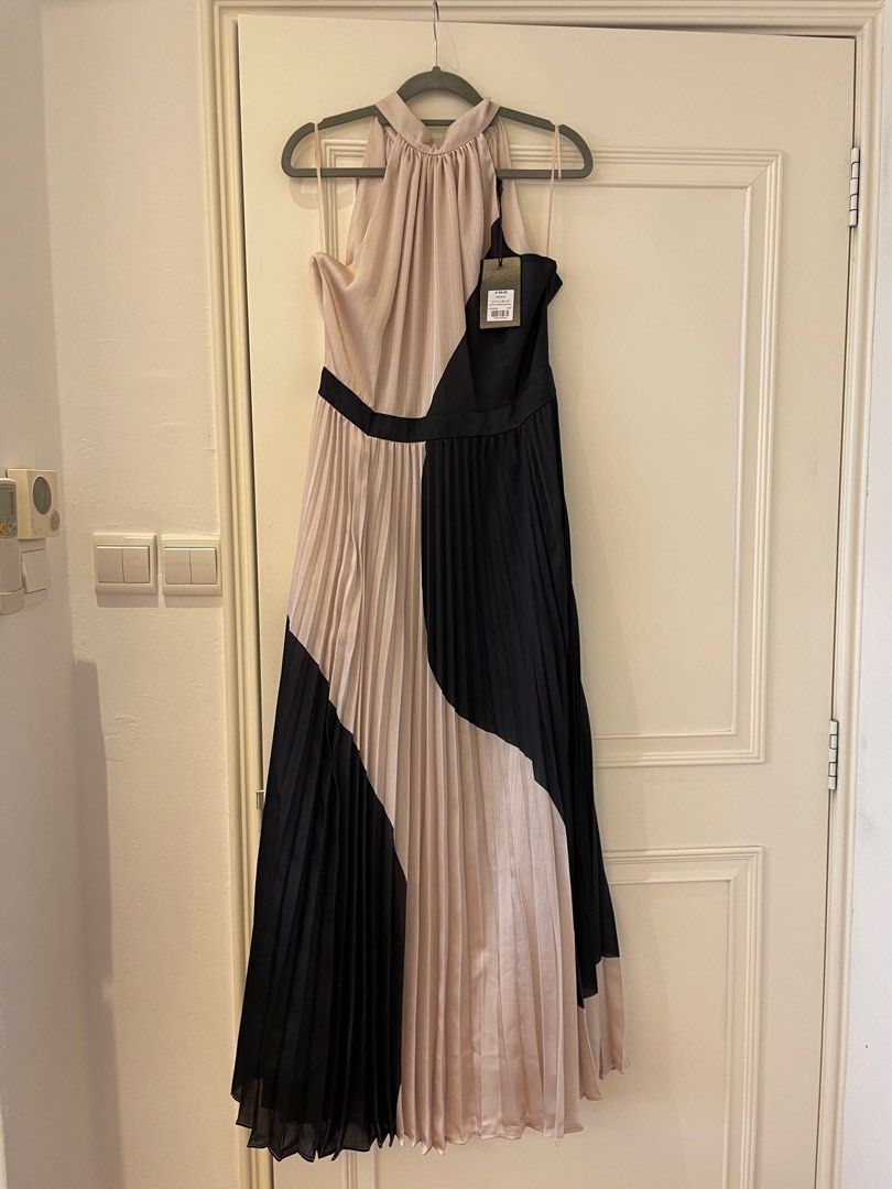 Mint Velvet silk evening dress gown UK 10