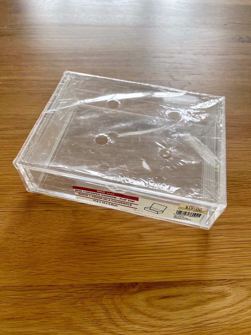Muji clear box, Furniture & Home Living, Home Improvement