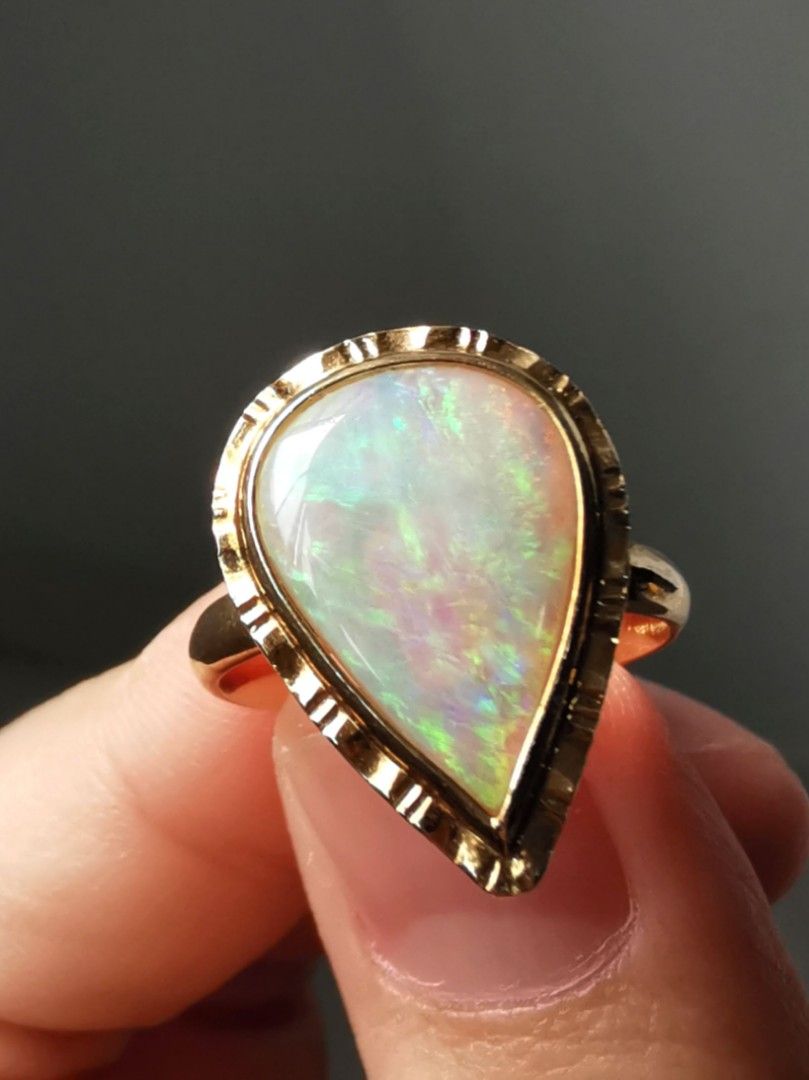 White opal ring clearance
