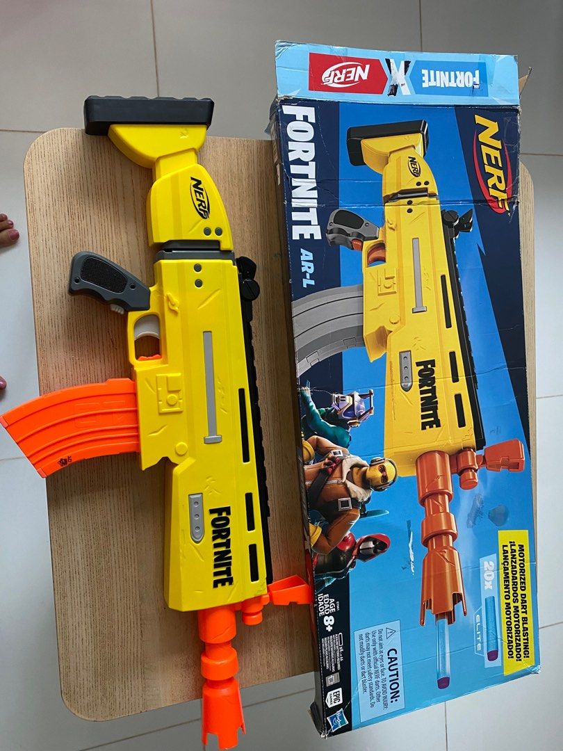 Nerf gun Fortnite Motorized Dart Blaster, Hobbies & Toys, Toys