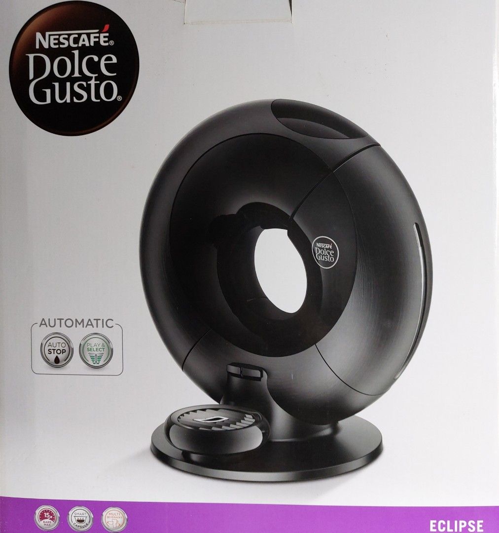 Nescafe Dolce Gusto Eclipse automatic coffee machine in brushed Black