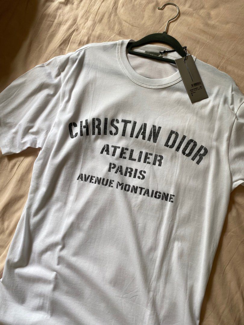 [new] Christian Dior logo oversized T-shirt, Men's Fashion, Tops & Sets ...