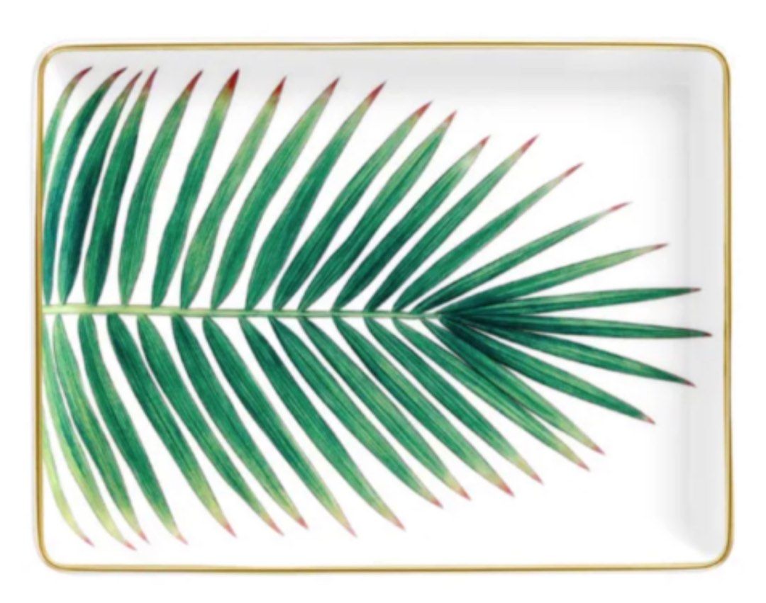 New Hermes Passifolia Sushi Tray plate with gold trimmings Mosaique, Luxury, Accessories on