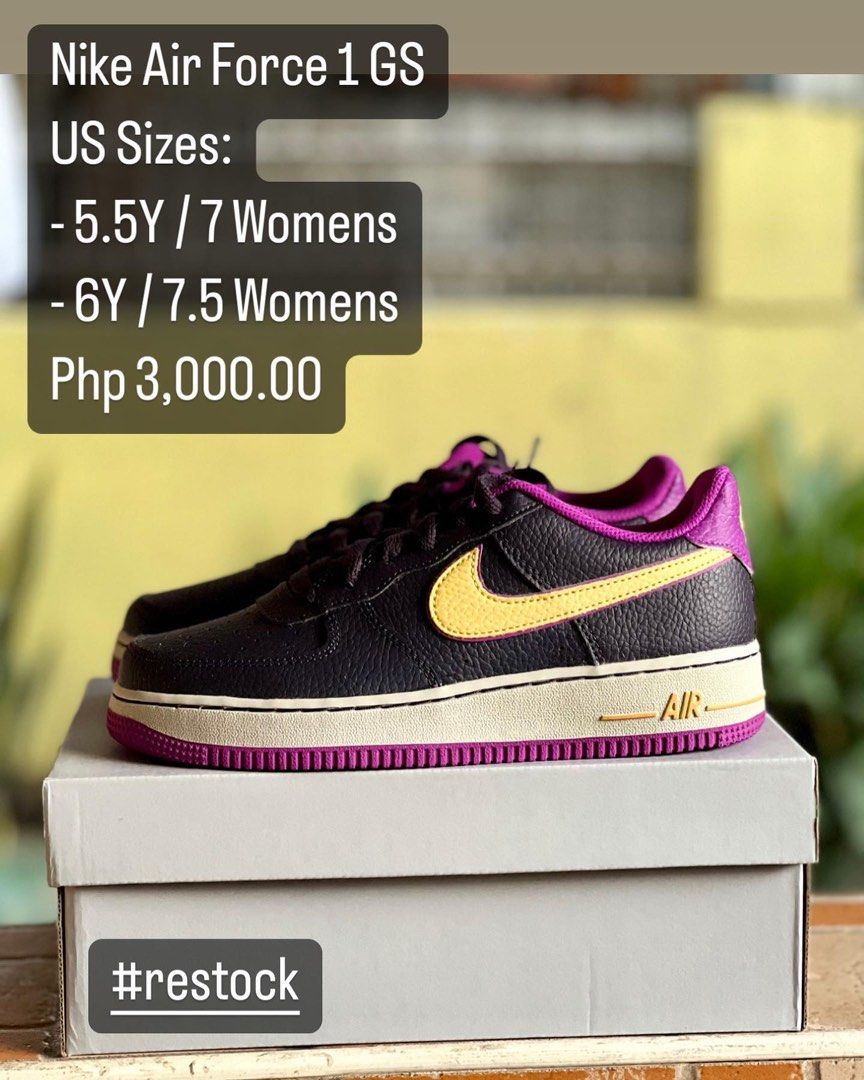 Nike Air Force 1 GS / US sizes 5.5Y / 7W and 6Y/7.5W, Women's Fashion ...