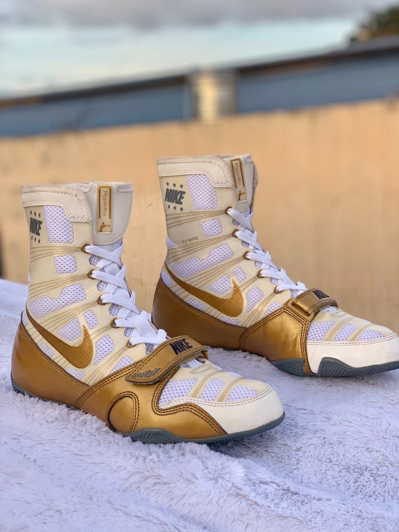 Nike hyperko white top gold
