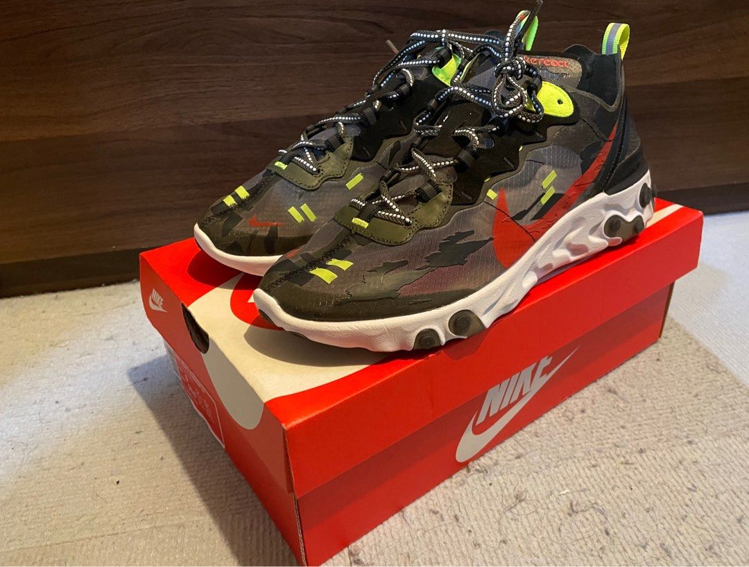 Nike React Element 87 （分類：波鞋）位於 Hong Kong。 由 milk_teapig 提交（商品編號 1198646807，圖片 3）。簡介： Brand New US9。