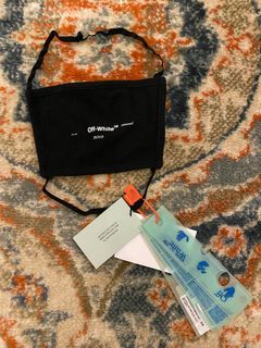Off-white cloth face mask