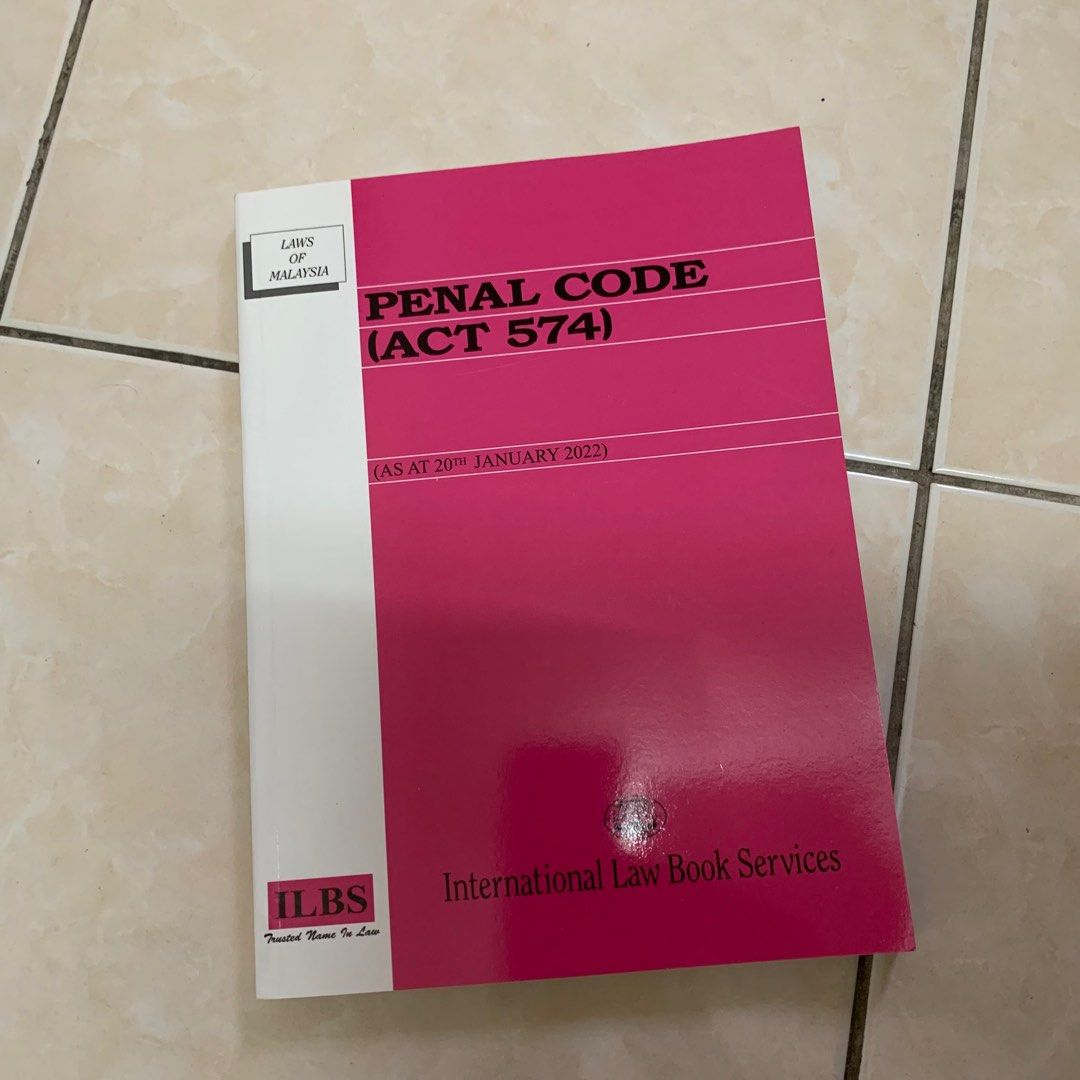PENAL CODE (ACT 574) | Updated 20th January 2022, Hobbies & Toys, Books ...