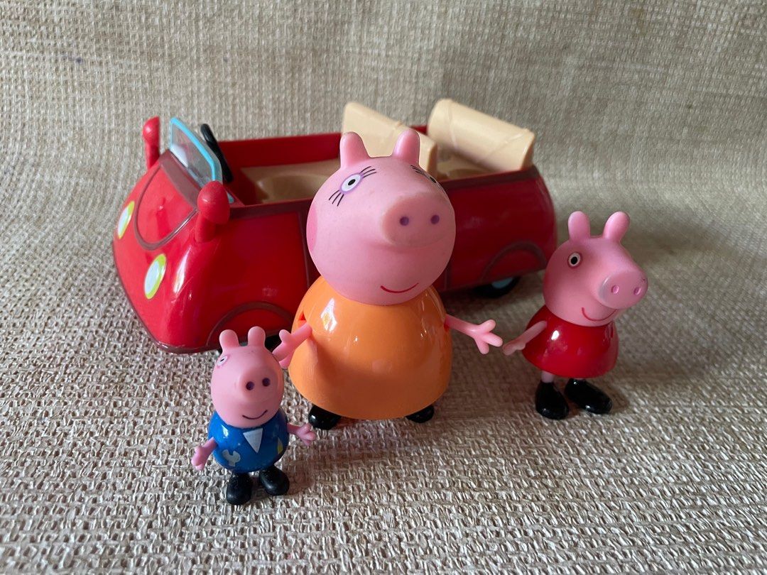 Peppa Pig family car with figure, Hobbies & Toys, Toys & Games on Carousell