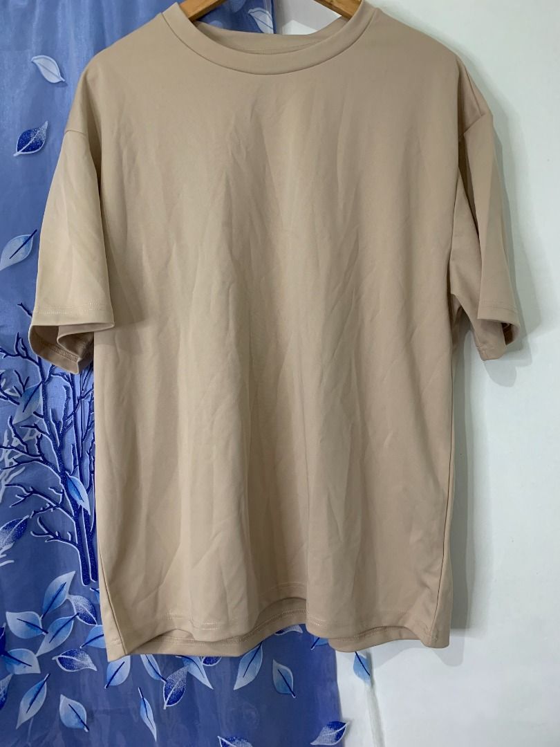 Plain khaki t shirt top