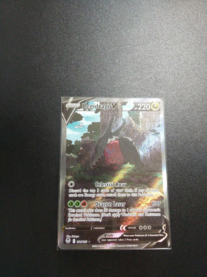 Pokemon TCG Regidrago V AA Alternate Art Ultra Rare - SS12 Silver Tempest,  Hobbies & Toys, Toys & Games on Carousell