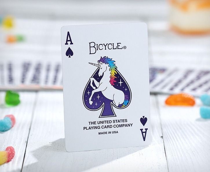 Bicycle unicorn online rainbow gilded