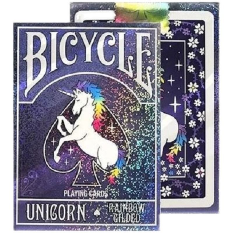 Bicycle unicorn rainbow gilded sales