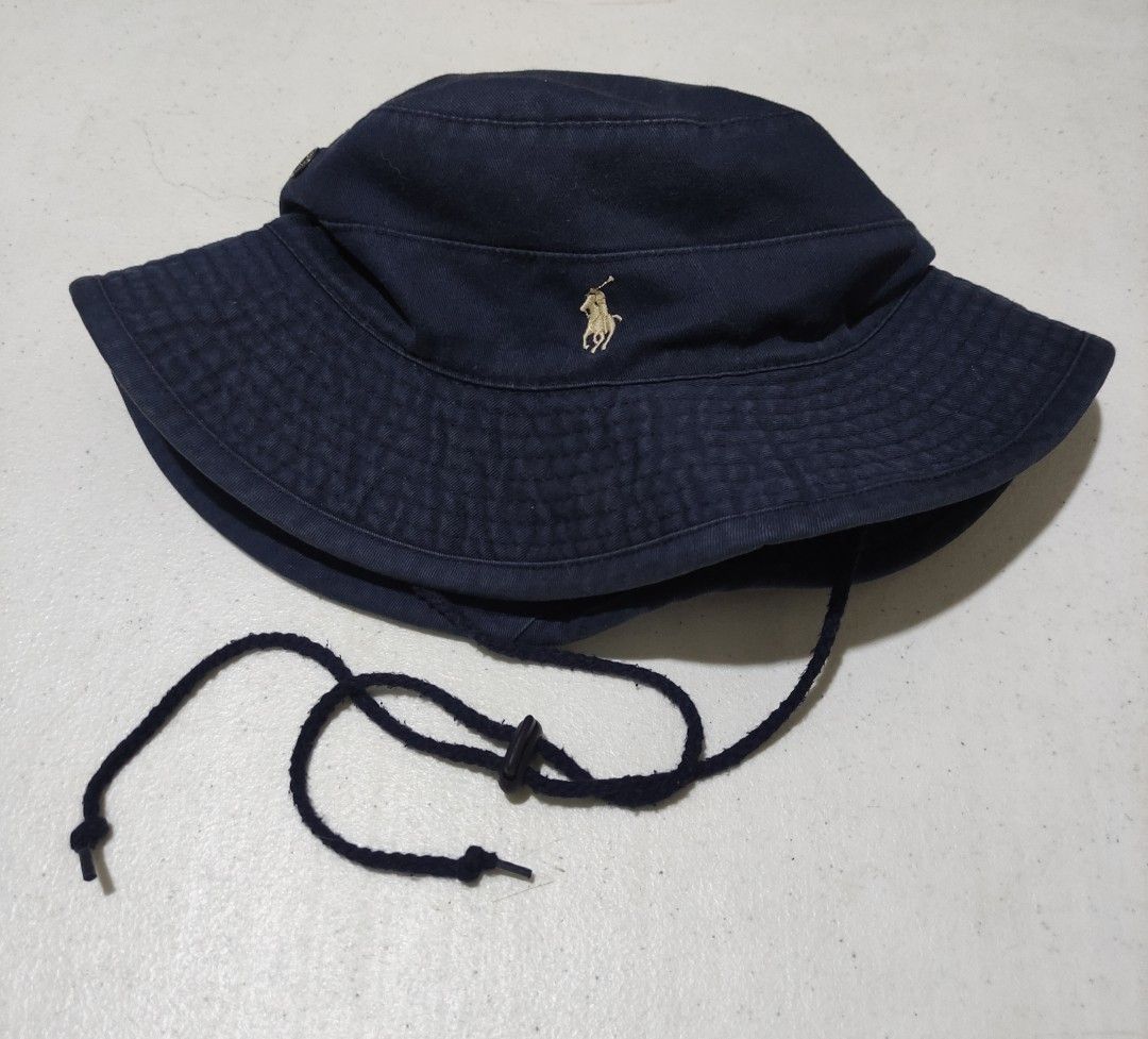 Polo Ralph Lauren string bucket hat, Men's Fashion, Watches & Accessories,  Caps & Hats on Carousell