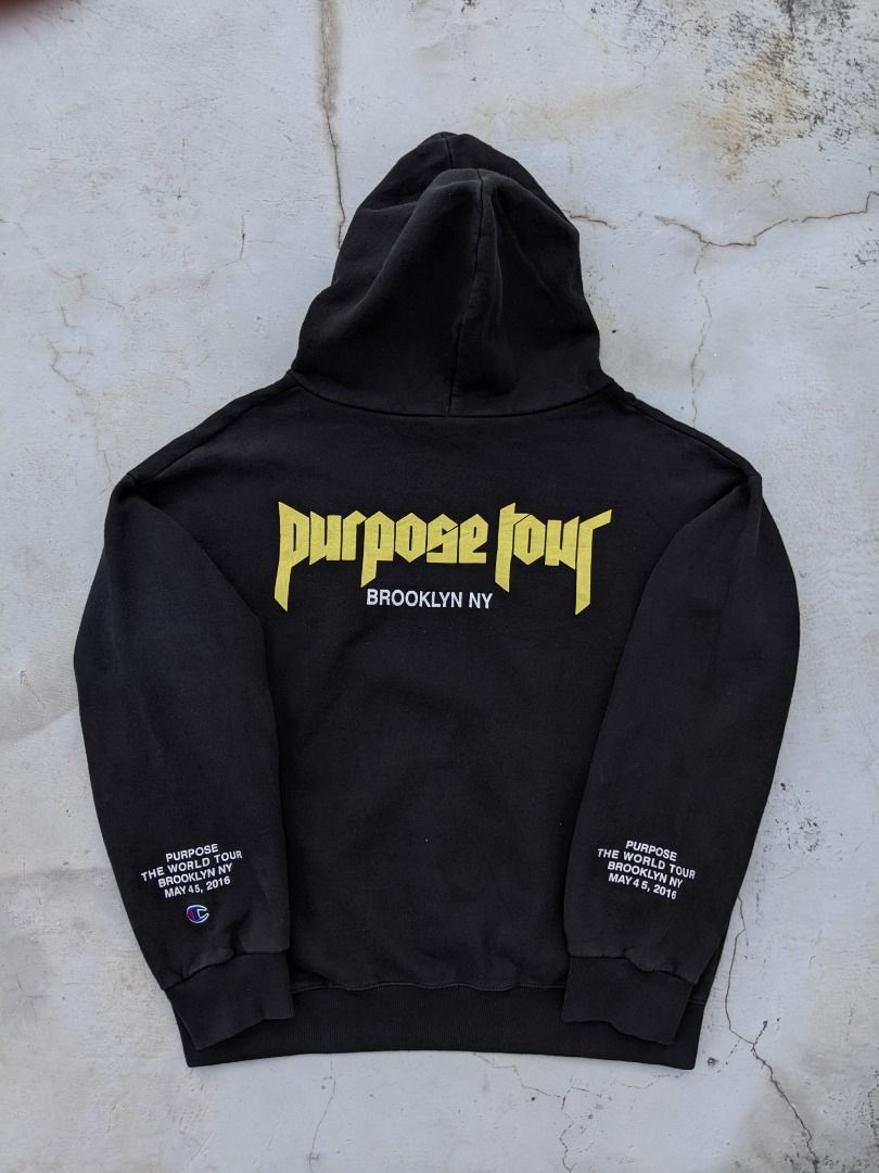 Purpose tour hotsell x champion hoodie