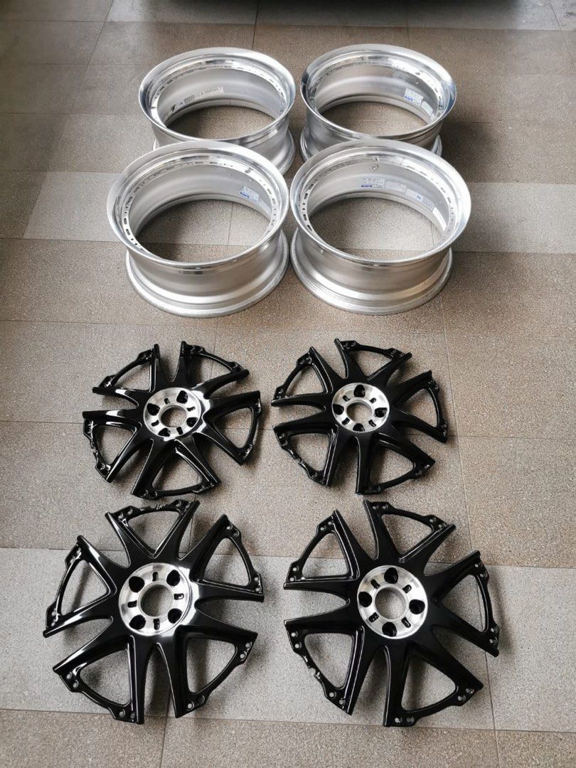 Rays Volk GT-v 2 pc rims., Car Accessories, Tyres & Rims on Carousell
