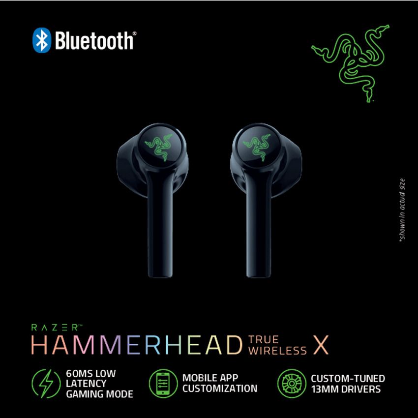 Razer Hammerhead True Wireless x, 音響器材, 耳機- Carousell