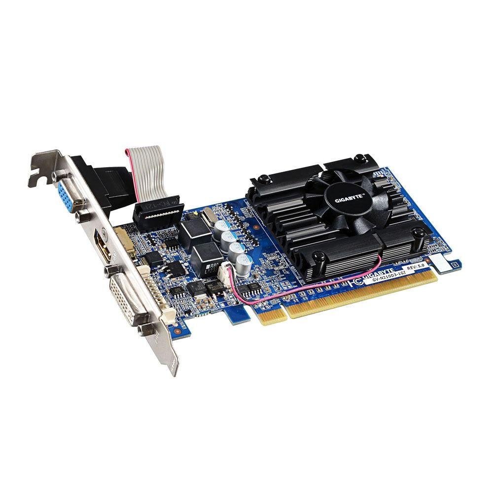 REFURBISHED GIGABYTE GV-N210D3-1GI GIGABYTE GEFORCE 210 GPU (Category: Computer Parts) located in Quezon City. Submitted by parabellum_outlet (Listing ID 1200425013, Image 1). Description: Powered by NVIDIA GeForce 210 GPU Integrated with industry's best 1GB DDR3 memory and 64-bit memory interface Features Dual link DVI-I/ D-SUB/HDMI with HDCP protection Support NVIDIA® CUDA™ Technology Support NVIDIA® PhysX™ Technology *Minimum 300W or greater s