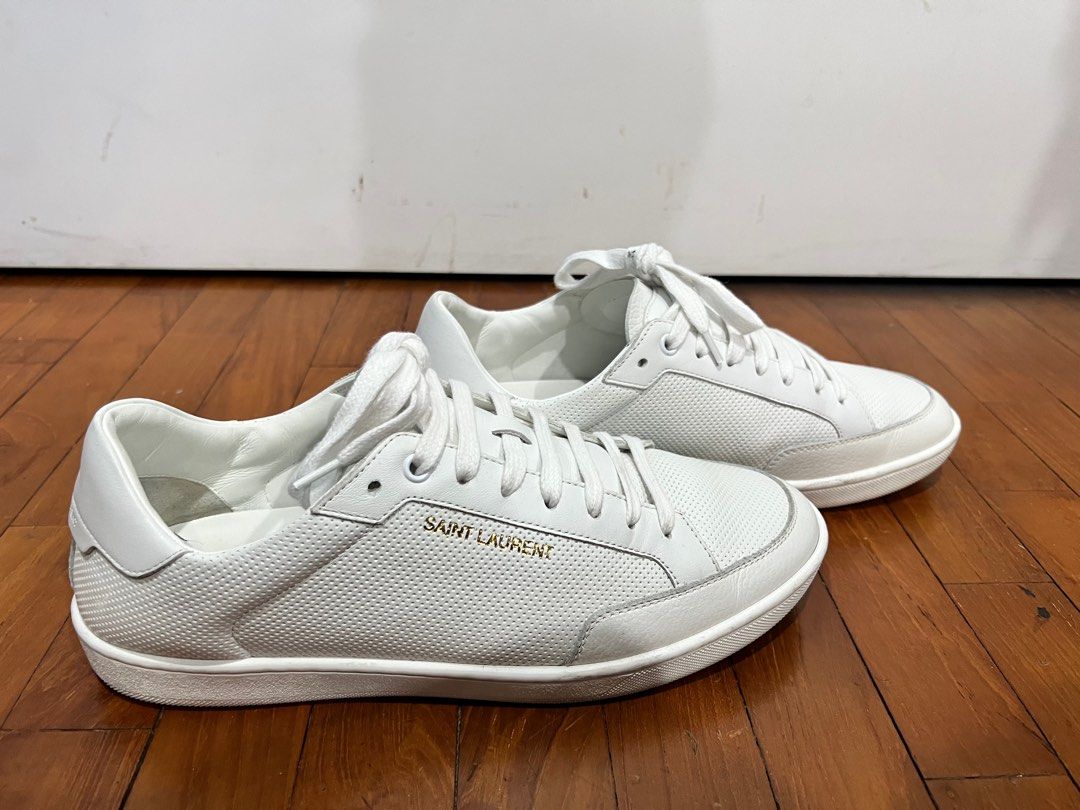 White sneakers deals saint laurent