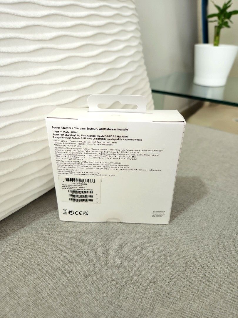Samsung 45W PD Power Adapter, Mobile Phones & Gadgets, Mobile & Gadget ...
