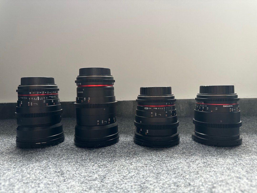 Samyang Cine Lenses EF Mount 24,35,50,85mm 4 T Stop Lens, Photography