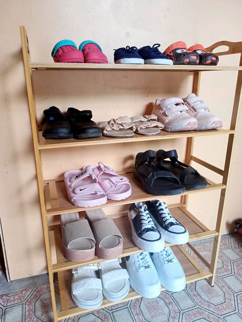 SHOE RACK, Wooden Shoe Rack, Display Rack, Storage rack, Wooden Shoe ...