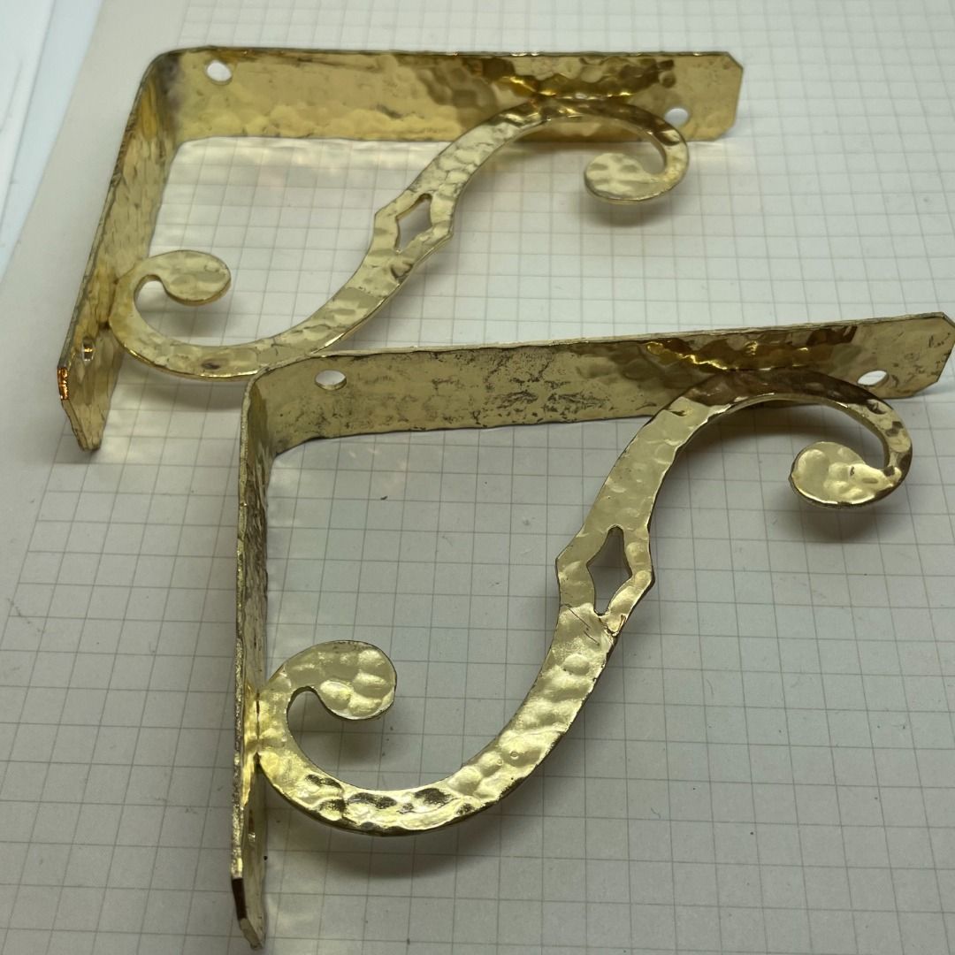Stanley Hammered Shelf Brackets Made in USA, Furniture & Home Living