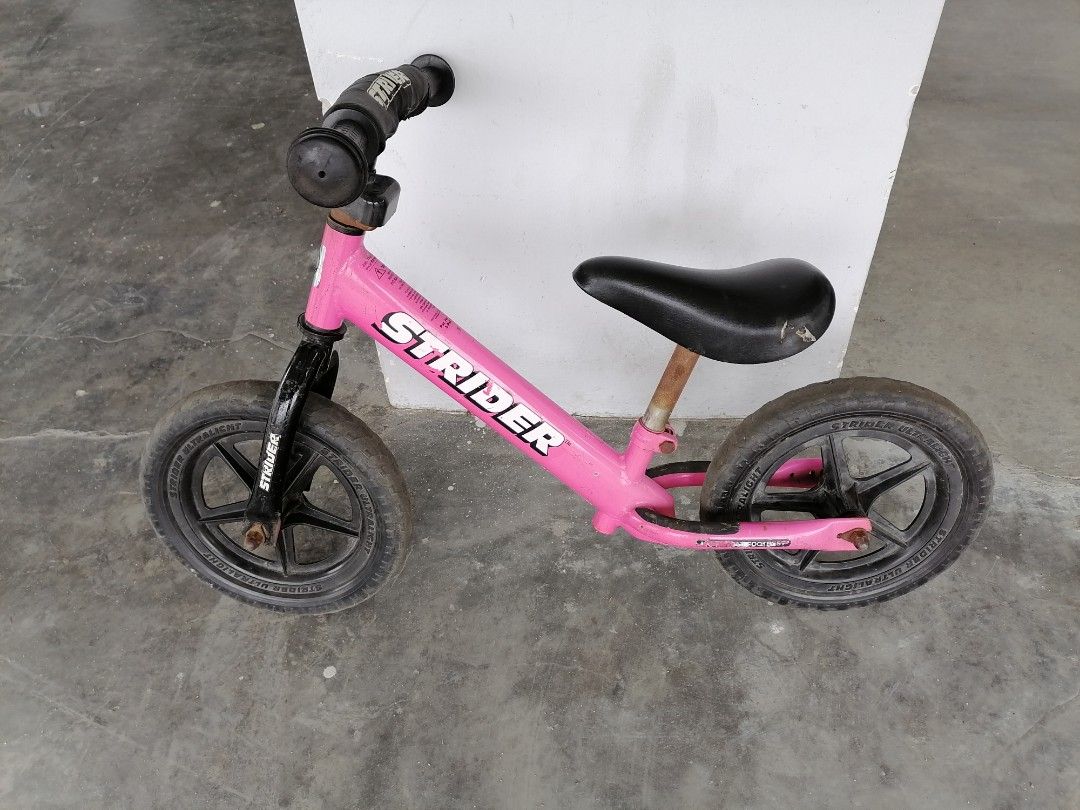 Strider pink push bike kids