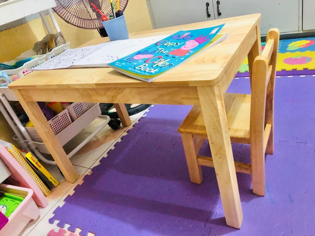Solid wood kids table hotsell