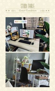 Study Table with Shelf