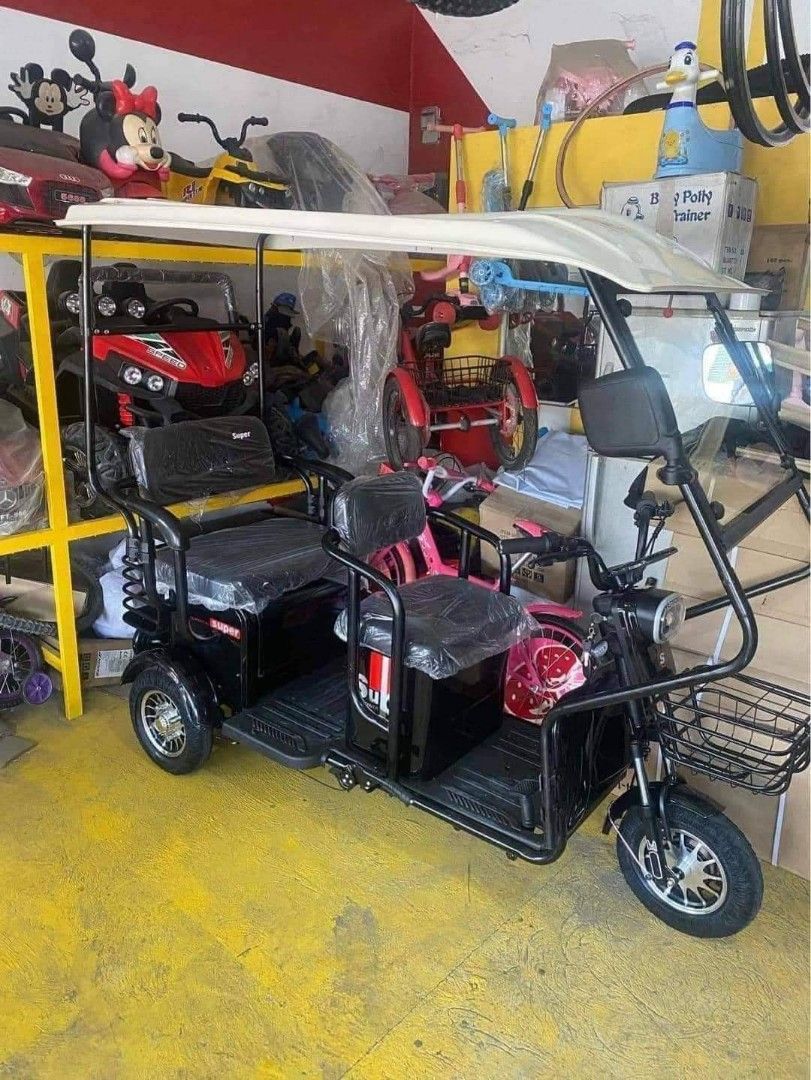 SUPER CODE 007 DUAL SEATER ELECTRIC TRIKE (Category: Bicycles) located in Antipolo. Submitted by mgrace0920 (Listing ID 1200436626, Image 3). Description: 🌲⛄🎅DECEMBER SALE🎅⛄🌲 ✨SUPER CODE 007 DUAL SEATER ELECTRIC TRIKE 😱WITH AUDIO SYSTEM😱 ❗8inches TIRES▪️₱39,999.00 ❗10inches TIRES▪️₱40,499.00 🆓FREE TRAPAL (RAIN CURTAIN) 🆓FREE AUDIO SYSTEM (BLUETOOTH , FM , USB ) 🆓FREE DEMO & ASSEMBLE 🆓FREE SIDEMIRROR 🆓FREE AUTOMATIC WIPER 🆓WITH CERTIFI