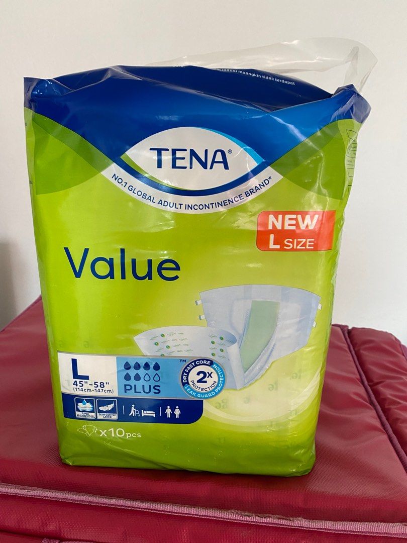 Tena Adult Diapers L, Health & Nutrition, Assistive & Rehabilatory Aids