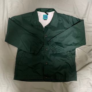 The north face 北臉 古著 大童 深綠色 教練外套