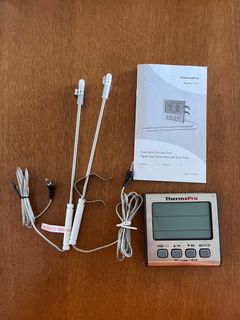 ThermoPro T17 Dual probe digital cooking thermometer, TV & Home Appliances,  Kitchen Appliances, Other Kitchen Appliances on Carousell